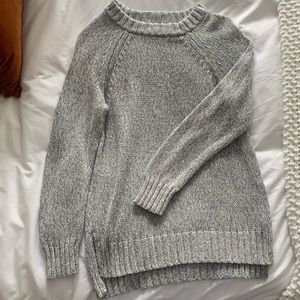 AERIE GRAY MARL JEGGING SWEATER - S